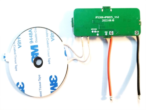 充电宝无线充电二合一模块IP6825+IP5306线充10W无线5W功率